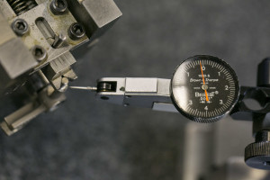dial indicator for part inspection after grinding services
