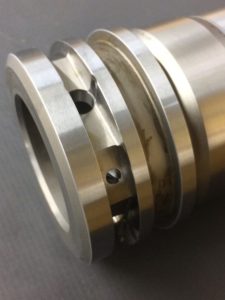 indexed precision grinding of chrome plated aerospace component